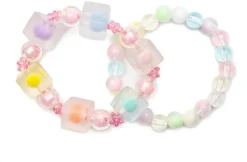 GREAT PRETENDERS HIP TO BE SQUARE BRACELETS, 2PC