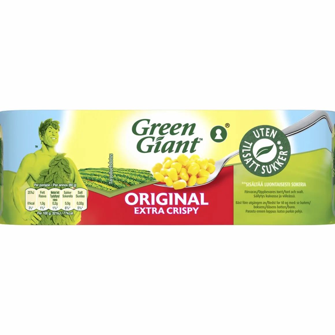 GREEN GIANT MAISSINJYVIÄ SUOLALIEMESSÄ 3 X 160/140G 140 G