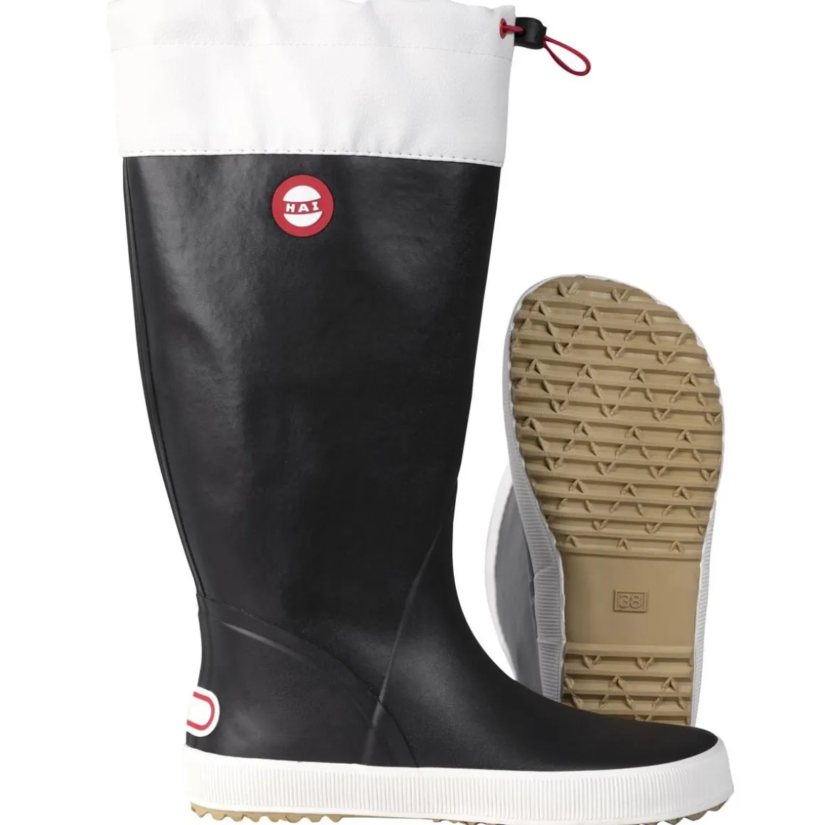 HAI BAREFOOT KUMISAAPAS MUSTA/VALKOINEN 43