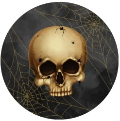 HALLOWEEN PÄÄKALLO PAHVILAUTANEN 18 CM 10 KPL/PKT