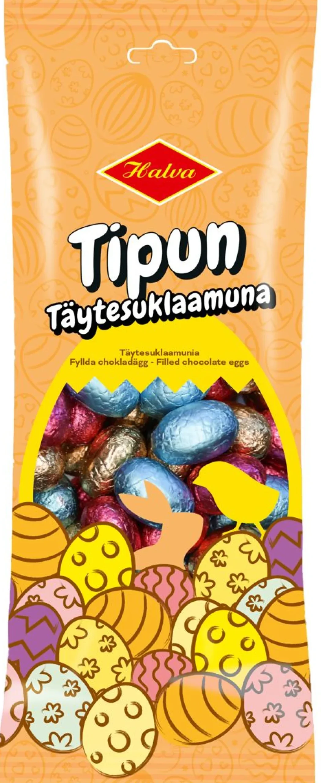 HALVA, TIPUN TÄYTESUKLAAMUNAT 360 G