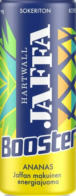 HARTWALL JAFFA BOOSTER ENERGY ANANAS SOKERITON TLK 330 ML