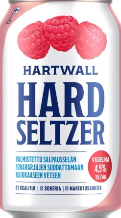 HARTWALL HARD SELTZER 4,5% VADELMA TLK 330 ML