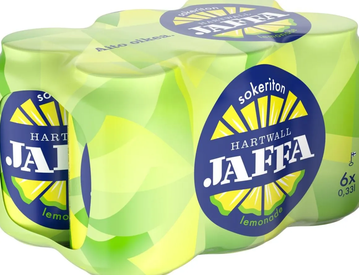 HARTWALL JAFFA LEMONADE SOKERITON 0,33 TLK 6-PACK 1,98 L