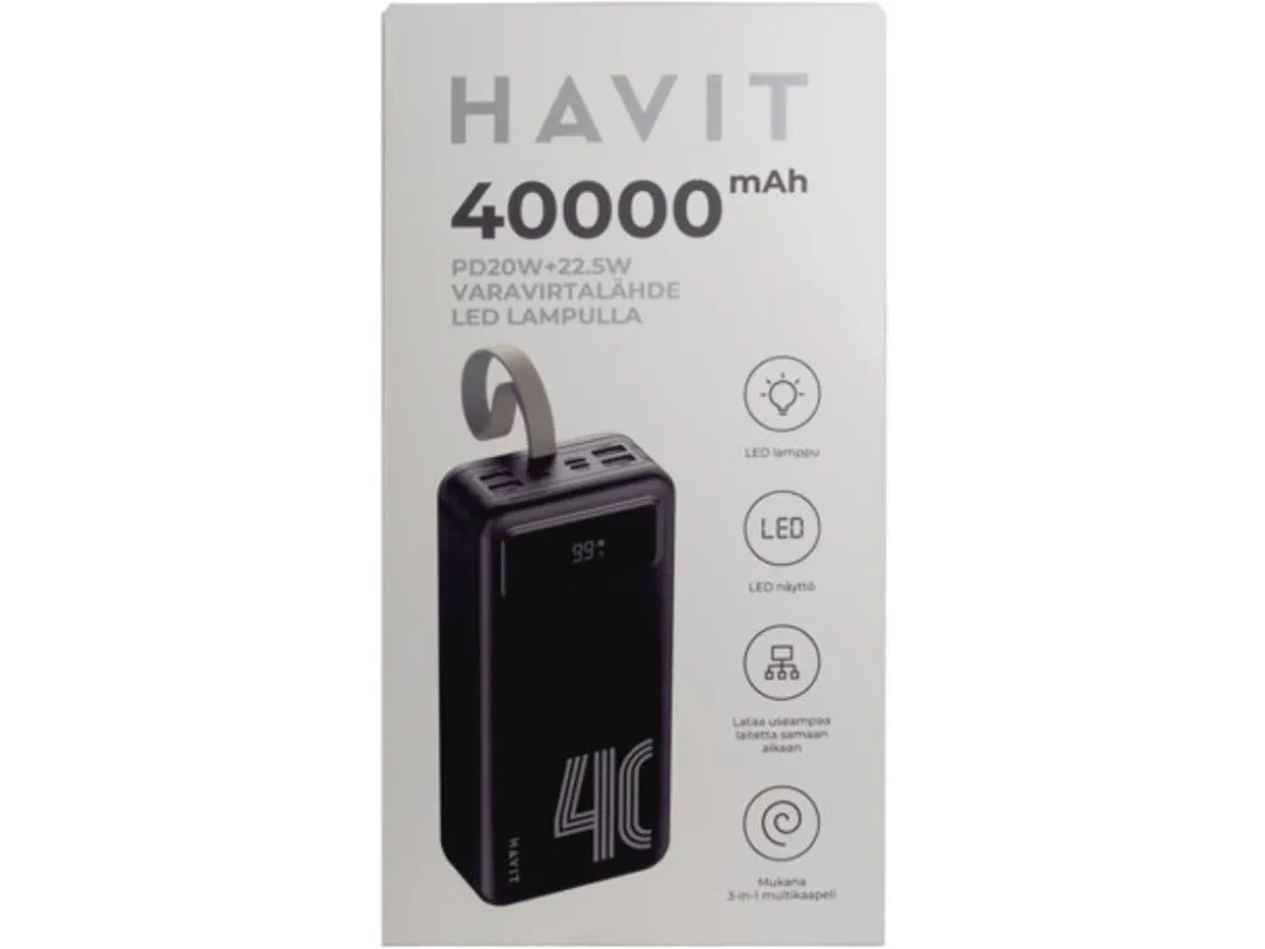 HAVIT VARAVIRTA PB70 40000MAH