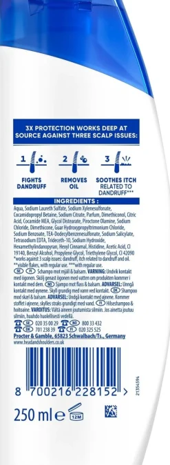 HEAD&SHOULDERS APPLE FRESH SHAMPOO 2IN1 250 ML