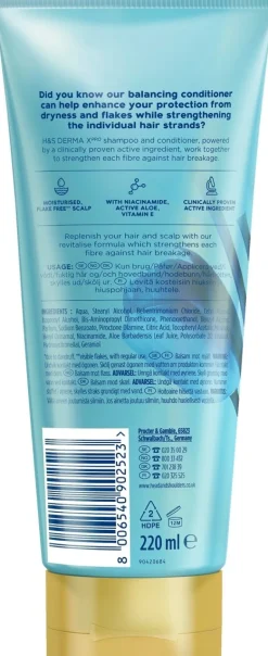 HEAD&SHOULDERS DERMAX SCALP&HAIR REVITALISER HOITOAINE 200 ML