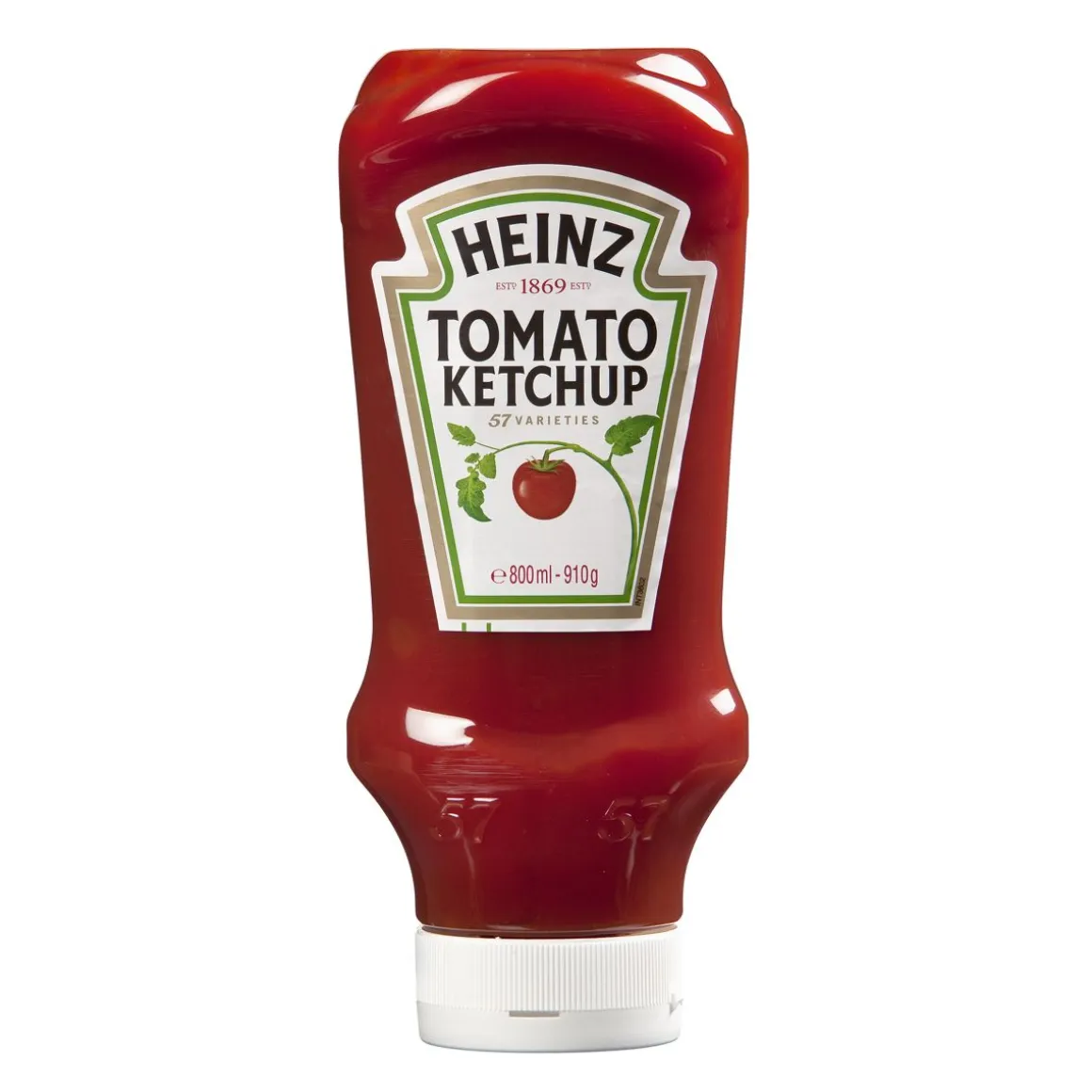 HEINZ TOMATO KETCHUP STAY CLEAN CAP 910 G