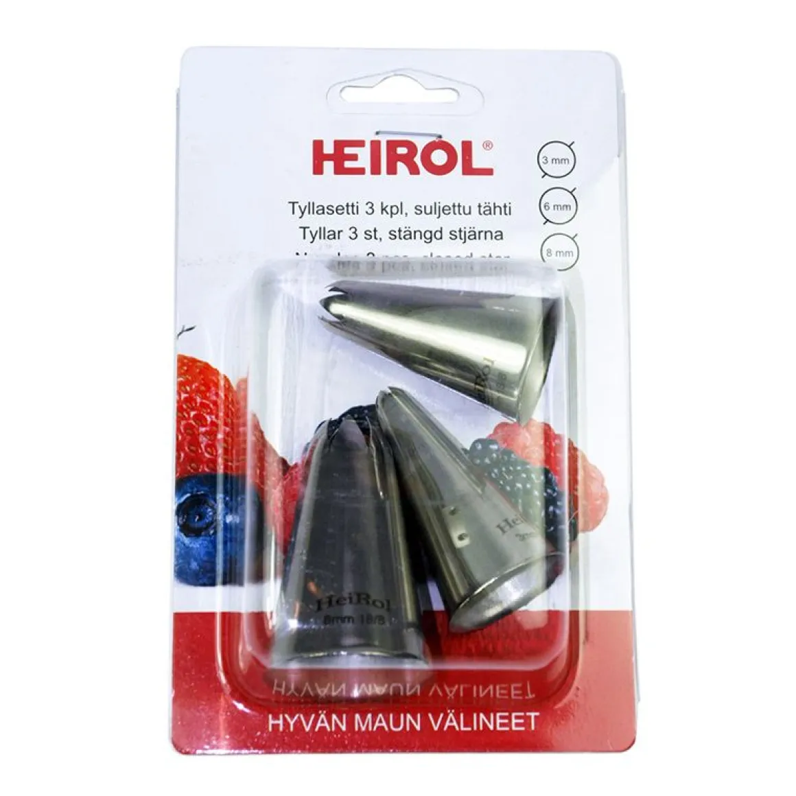 HEIROL TYLLASETTI 3 KPL SULJETTU TÄHTI