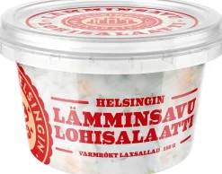 HELSINGIN MAKKARATEHDAS LÄMMINSAVULOHISALAATTI 180 G