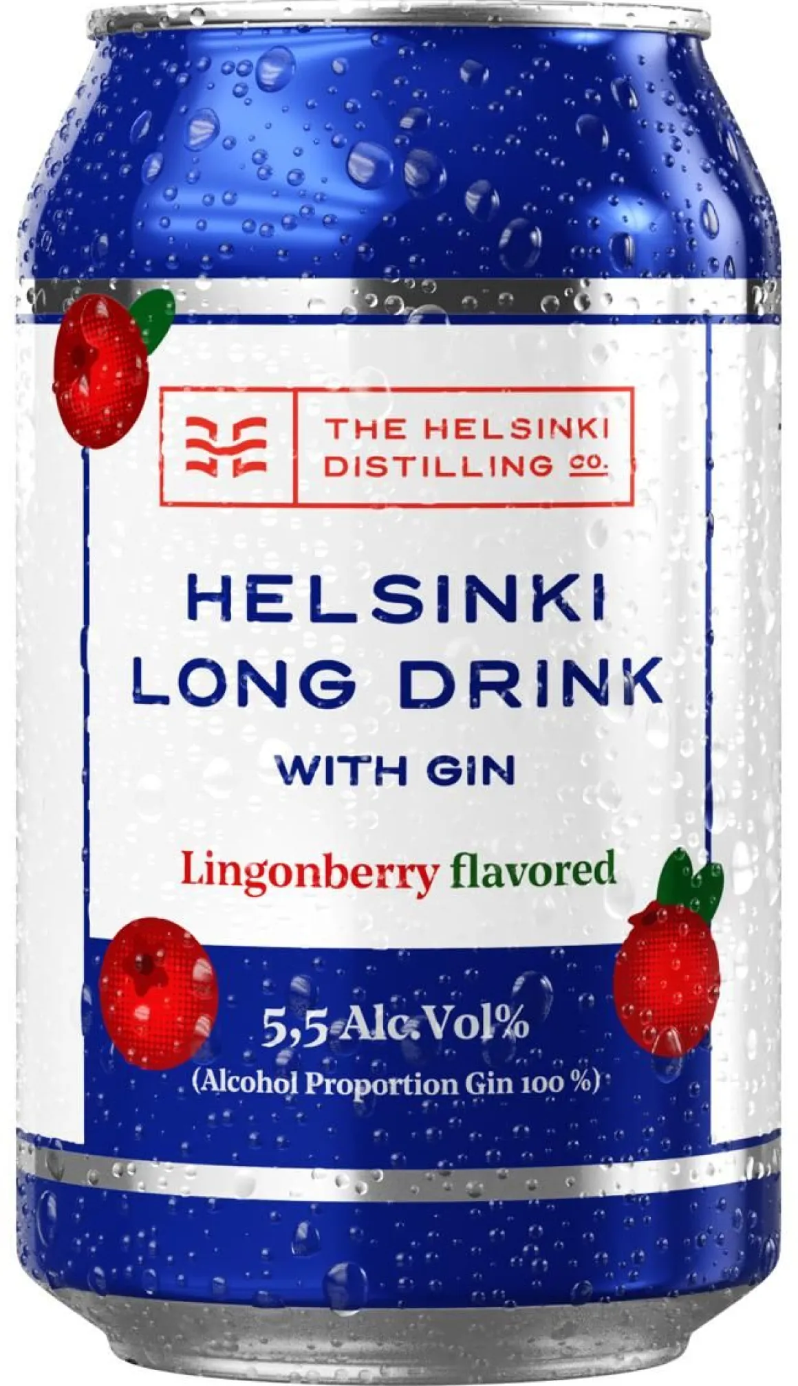 HELSINKI LONG DRINK GIN 5,5% LINGONBERRY TLK 330 ML