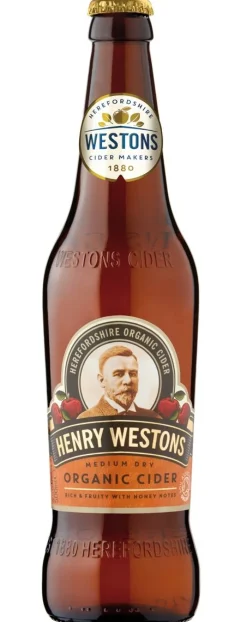 HENRY WESTONS ORGANIC CIDER 6% KLP 500 ML