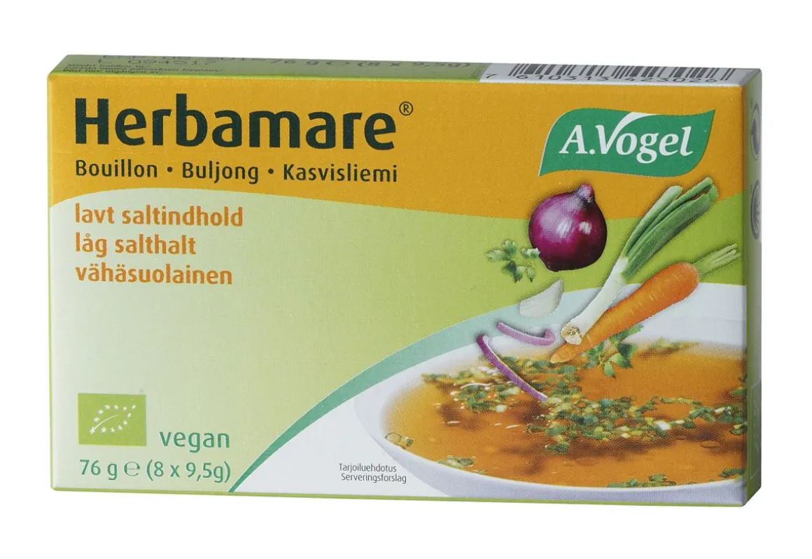 HERBAMARE KASVISLIEMIKUUTIO VÄHÄSUOLA 8KPL 76 G