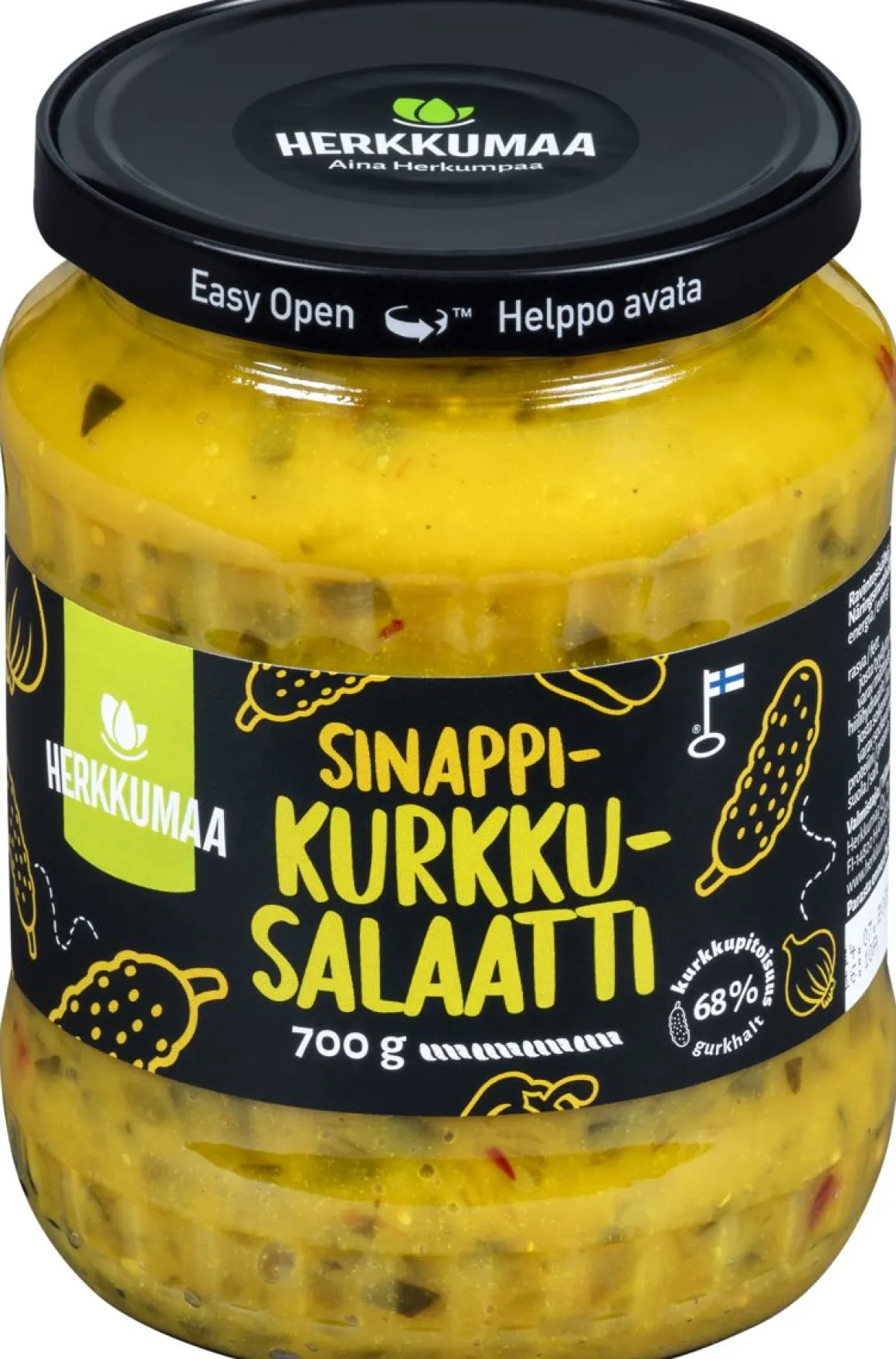 HERKKUMAA SINAPPIKURKKUSALAATTI 700 G
