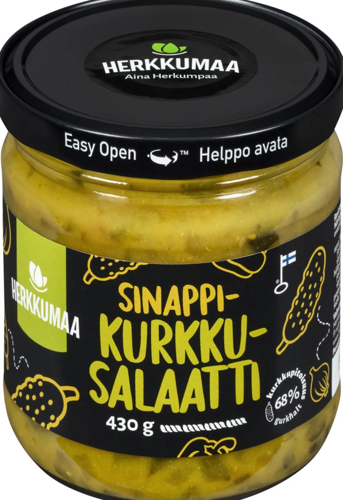 HERKKUMAA SINAPPIKURKKUSALAATTI 430 G