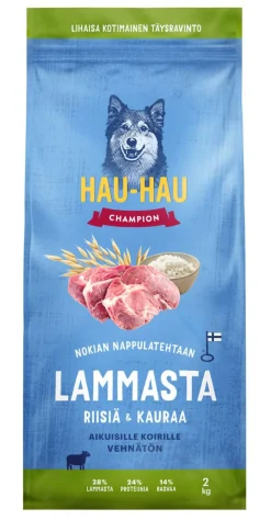 HHC TÄYSRAVINTO ADULT LAMMAS-RIISI-KAURA VEHNÄTÖN 2 KG