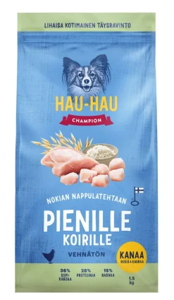 HHC TÄYSRAVINTO ADULT PIENET RODUT KANA-RIISI-KAURA VEHNÄTÖN 1,5 KG