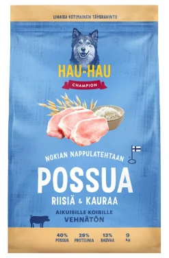 HHC TÄYSRAVINTO ADULT POSSU-RIISI-KAURA VEHNÄTÖN 9 KG