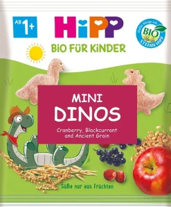 HIPP MINI DINOS SNACKS 1-3V LUOMU 30 G