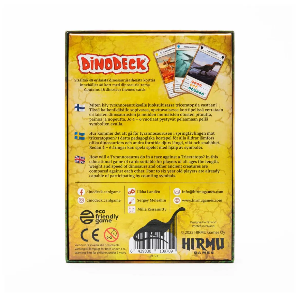 HIRMU GAMES DINODECK-KORTTIPELI