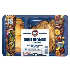 HK GRILLIKOMBO KANAN PAISTILEIKE HEDELMÄINEN CHILI & PORSAAN KASSLERPIHVI JAPANIN BBQ 450 G