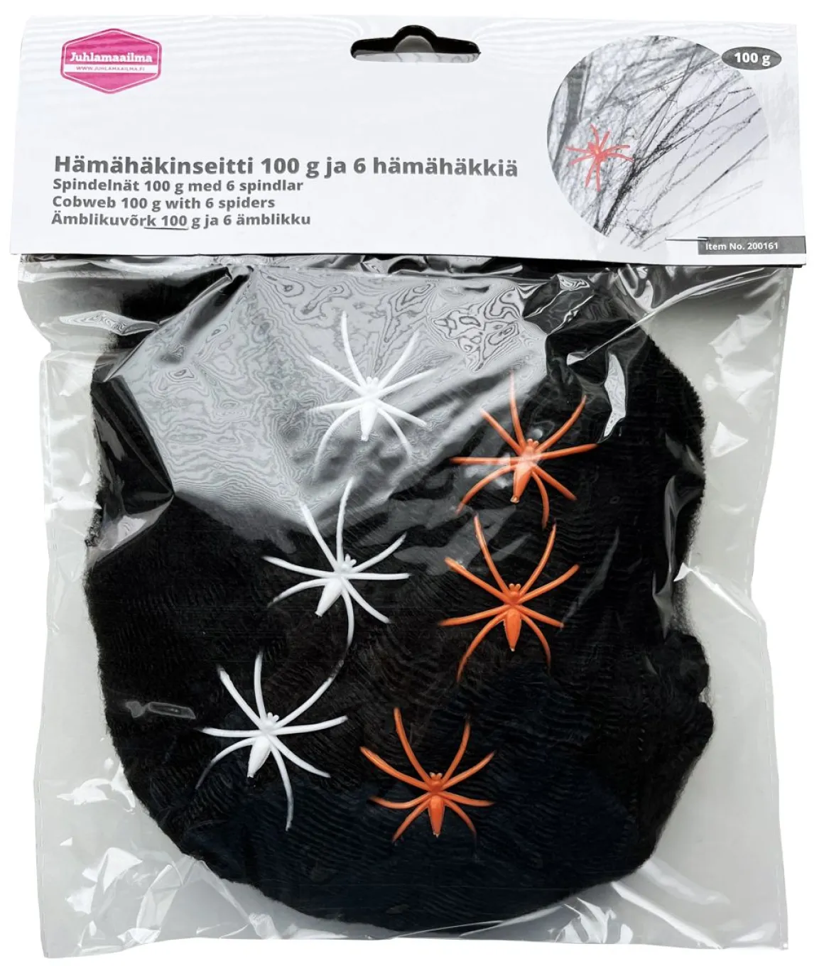 HÄMÄHÄKINSEITTI 100 G, MUSTA JA 6 HÄMÄHÄKKIÄ