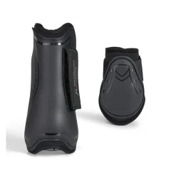 HORZE ARMOUR AIRFLOW JÄNNE- JA TAKASUOJASETTI FULL MUSTA