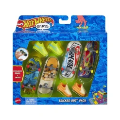 HOT WHEELS  SKATE FINGERBOARD & SHOE 4 PACK