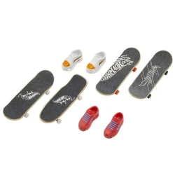 HOT WHEELS  SKATE FINGERBOARD & SHOE 4 PACK