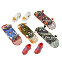HOT WHEELS  SKATE FINGERBOARD & SHOE 4 PACK