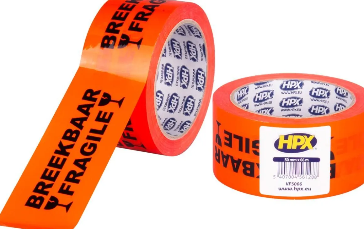 HPX PAKKAUSTEIPPI FRAGILE TEKSTILLÄ 48MM X 50M