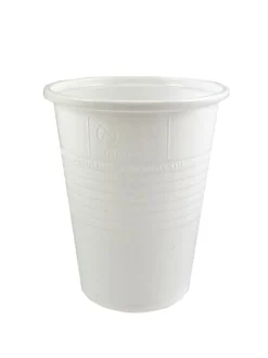 HUHTAMÄKI MUOVIPIKARI 190ML VALK SUPD MERKITTY 100 KPL