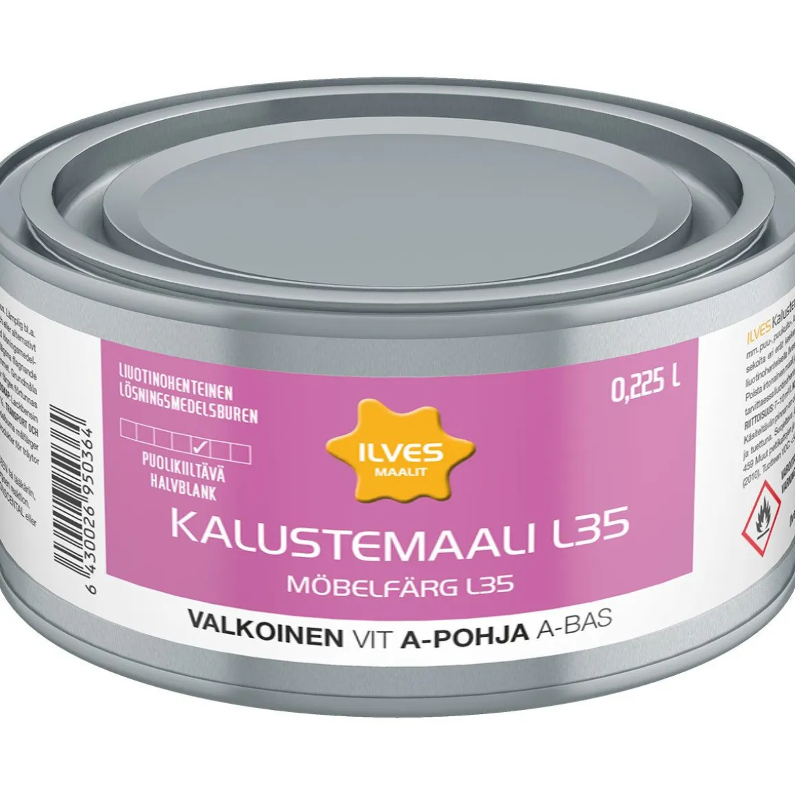 ILVES KALUSTEMAALI L35 A-POHJA 225 ML