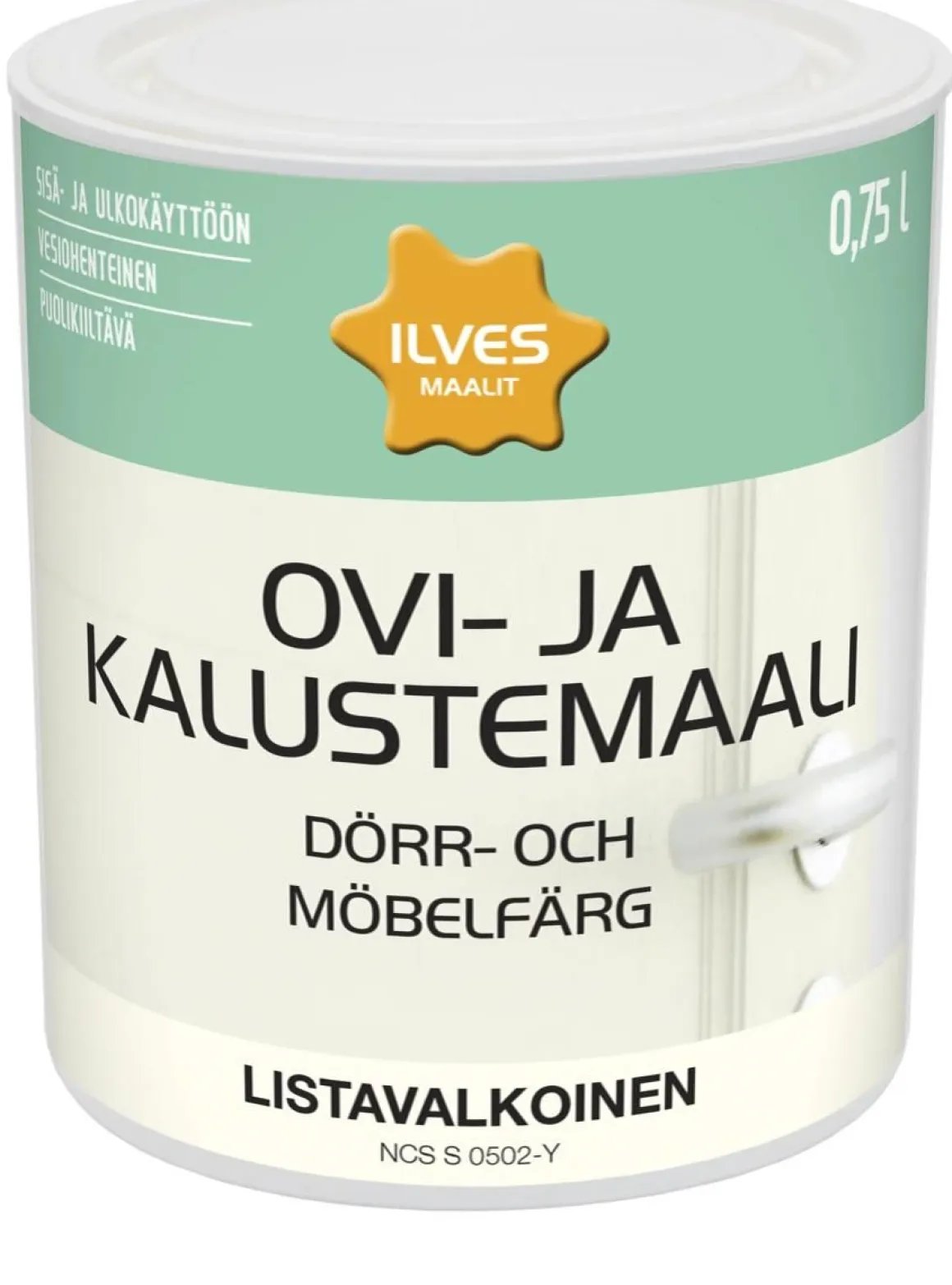 ILVES OVI- JA KALUSTEMAALI LISTAVALKOINEN S0502-Y 750 ML