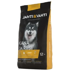 JAHTI&VAHTI TÄYSRAVINTO KANA JA RIISI 12 KG