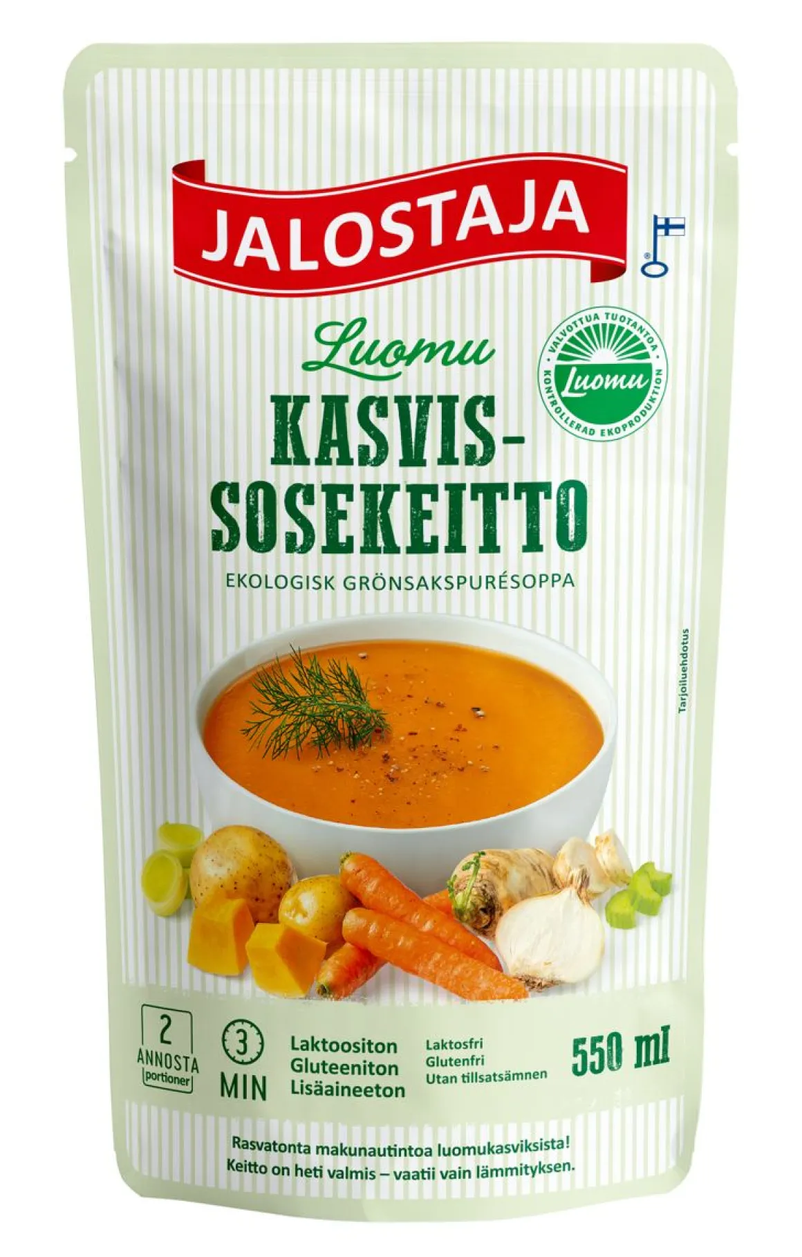 JALOSTAJA LUOMU KASVISSOSEKEITTO 550 ML