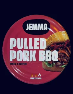 JEMMA PULLED PORK BBQ NYHTÖPOSSUA KASTIKKEESSA 210 G