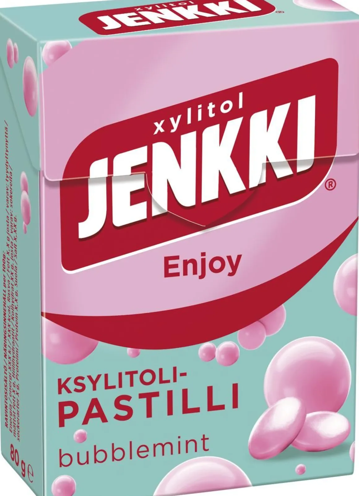 JENKKI ENJOY BUBBLEMINT PASTILLI 80 G
