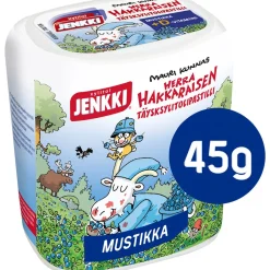 JENKKI HERRA HAKKARAINEN MUSTIKKA +D VITAMIINI 45 G TÄYSKSYLITOLIPASTILLI
