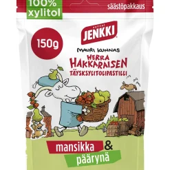 JENKKI HERRA HAKKARAINEN TÄYSKSYLITOLIPASTILLI 150 G