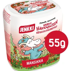 JENKKI HERRA HAKKARAISEN MANSIKKA TÄYSKSYLITOLIPASTILLI 55 G