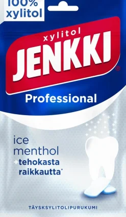 JENKKI PROFESSIONAL ICE MENTHOL TÄYSKSYLITOLIPURUKUMI 90 G