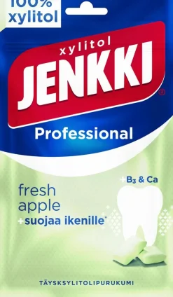 JENKKI PRO FRESH APPLE 80 G TÄYSKSYLITOLIPURUKUMI