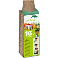 JIFFY TURVERUUKKU PYÖREÄ 8 CM 16 KPL