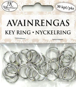 J.K. PRIMECO AVAINRENGAS HOPEA 12MM 30KPL