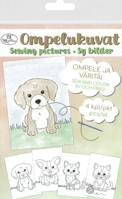 J.K. PRIMECO OMPELUKUVAT A5 KISSAT JA KOIRAT 4KPL