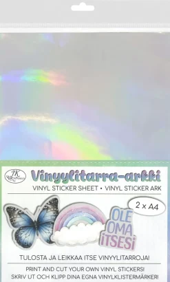 J.K. PRIMECO VINYYLITARRA A4 HOLOGRAMMI HOPEA 2ARK