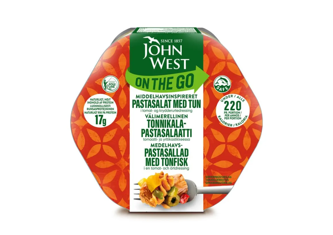 JOHN WEST ON THE GO TONNIKALA- SALAATTI VÄLIMERELLINEN 220 G