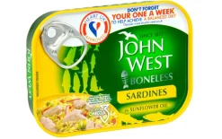 JOHN WEST SARDIINIT AURINK ÖLJYSSÄ 95 G
