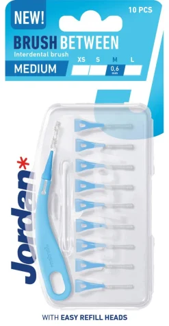 JORDAN HAMMASVÄLIHARJA BRUSH BETWEEN M 0,6MM 10KPL 10 KPL